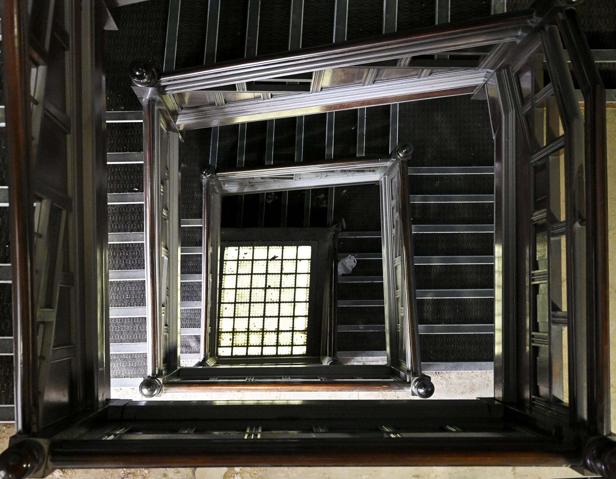 Main stairwell before construction began