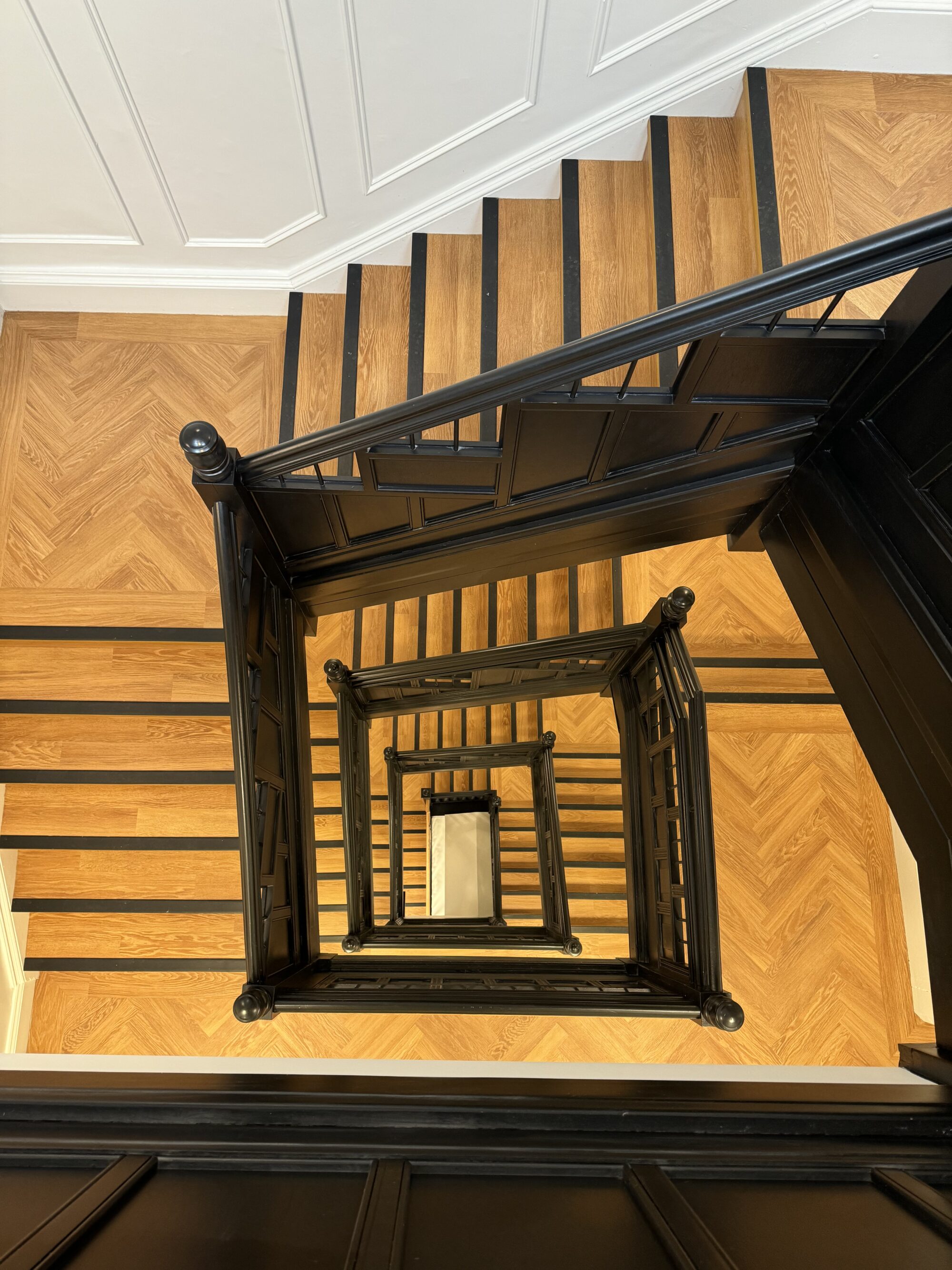 Main stairwell regenerated after construction